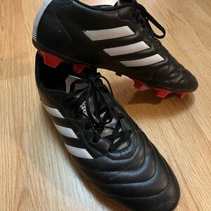 Adidas Black and White Athletic Cleats